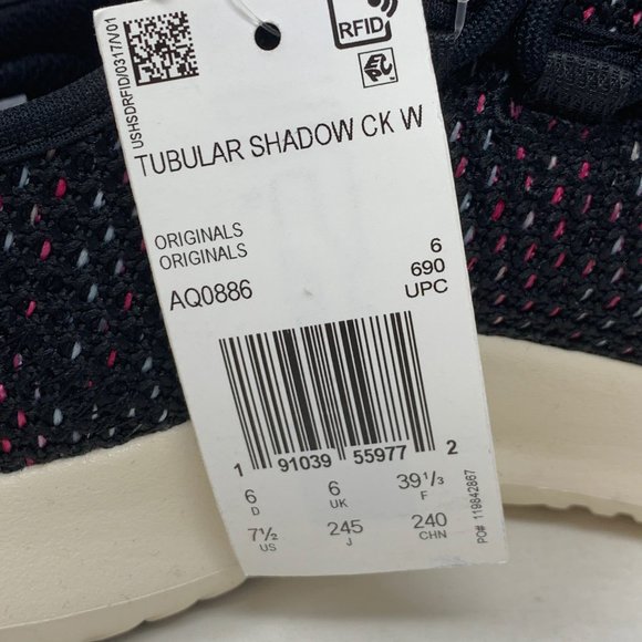Adidas Originals Tubular Shadow Black Pink Shoes